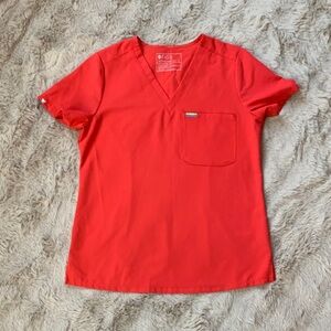 Figs Hibiscus Catarina Scrub Top small